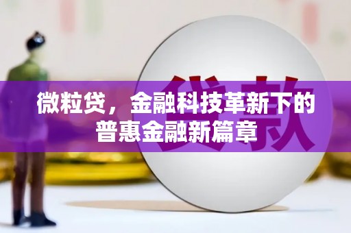 徽州微粒贷，金融科技革新下的普惠金融新篇章