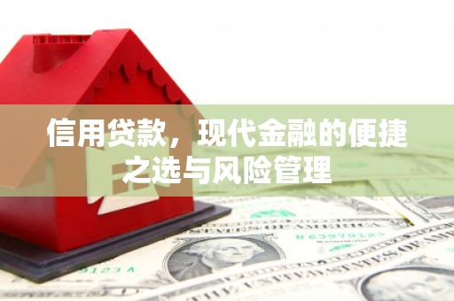 徽州信用贷款，现代金融的便捷之选与风险管理