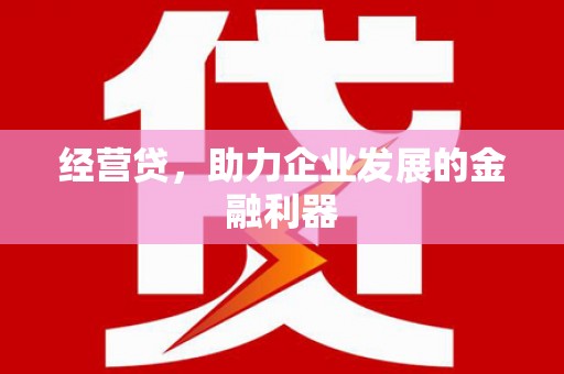 徽州经营贷，助力企业发展的金融利器