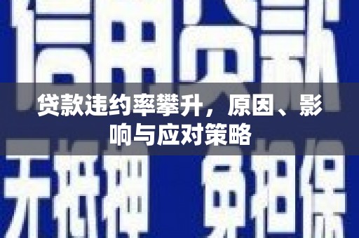 徽州贷款违约率攀升，原因、影响与应对策略