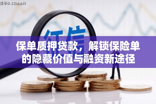 徽州保单质押贷款，解锁保险单的隐藏价值与融资新途径