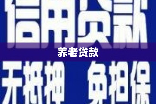 徽州养老贷款