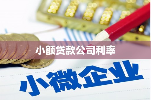 徽州小额贷款公司利率