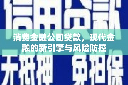 徽州消费金融公司贷款，现代金融的新引擎与风险防控