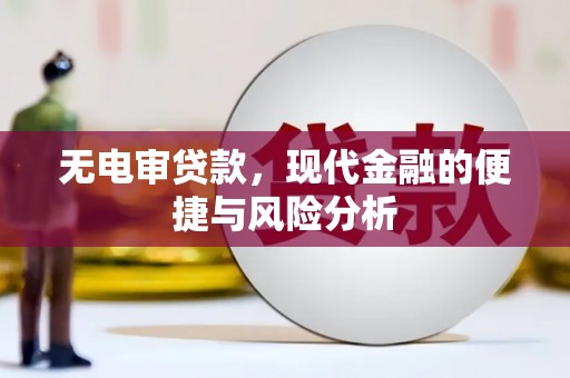 徽州无电审贷款，现代金融的便捷与风险分析