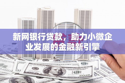 徽州新网银行贷款，助力小微企业发展的金融新引擎