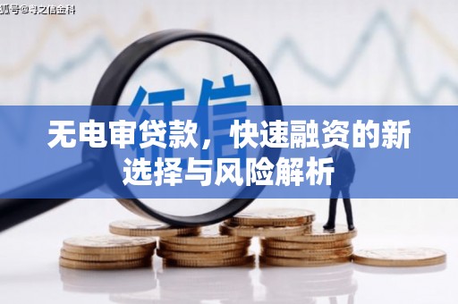 徽州无电审贷款，快速融资的新选择与风险解析