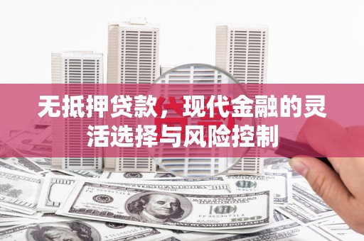 徽州无抵押贷款，现代金融的灵活选择与风险控制