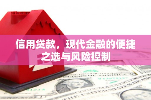 徽州信用贷款，现代金融的便捷之选与风险控制