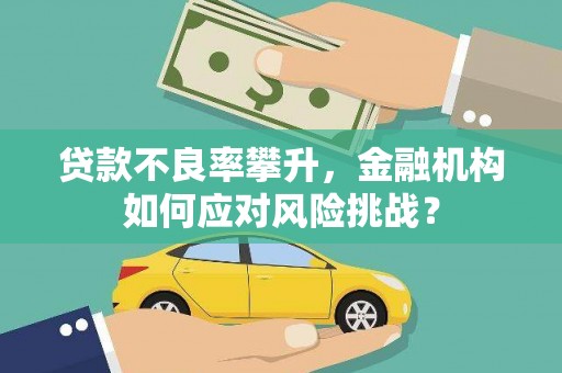 徽州贷款不良率攀升，金融机构如何应对风险挑战？