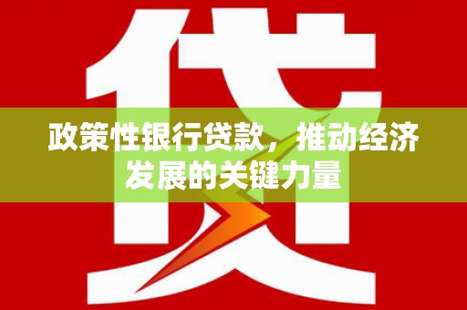 徽州政策性银行贷款，推动经济发展的关键力量