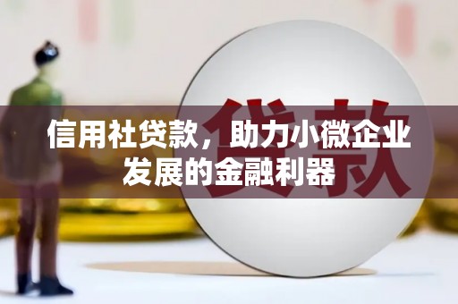 徽州信用社贷款，助力小微企业发展的金融利器