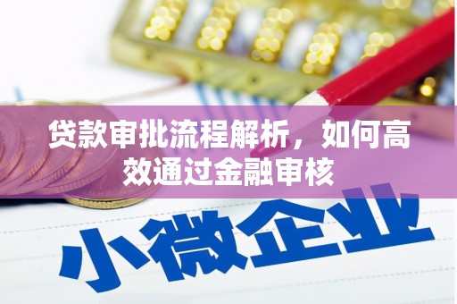 徽州贷款审批流程解析，如何高效通过金融审核