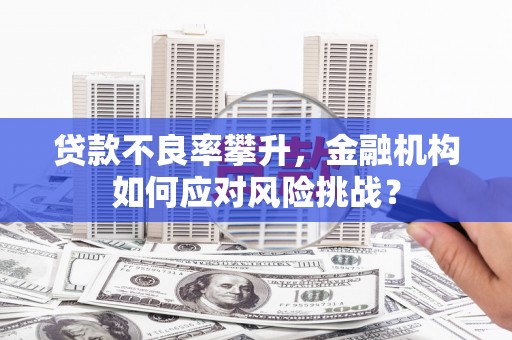 徽州贷款不良率攀升，金融机构如何应对风险挑战？