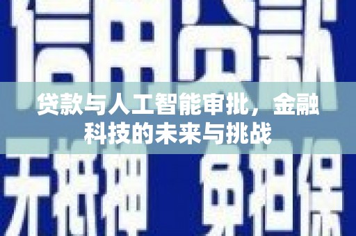 徽州贷款与人工智能审批，金融科技的未来与挑战
