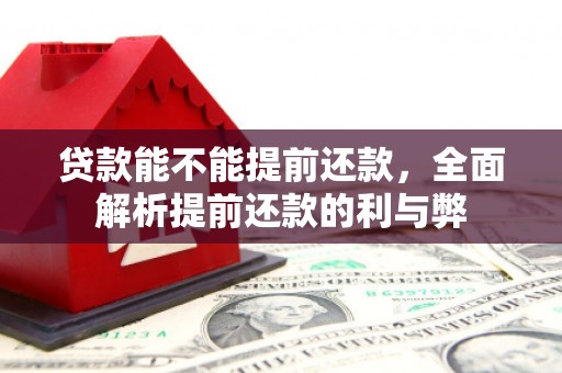 徽州贷款能不能提前还款，全面解析提前还款的利与弊