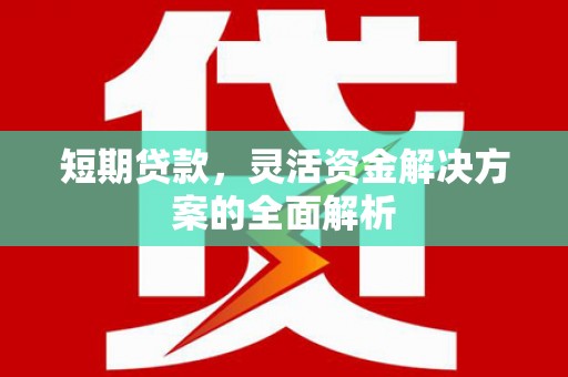 徽州短期贷款，灵活资金解决方案的全面解析