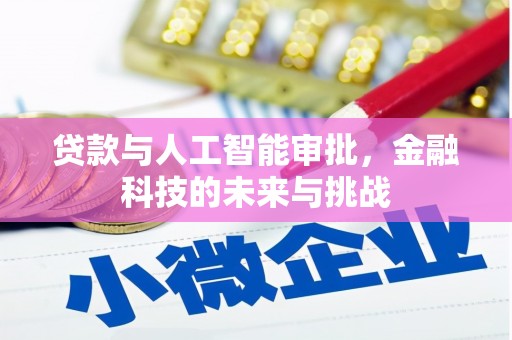 徽州贷款与人工智能审批，金融科技的未来与挑战