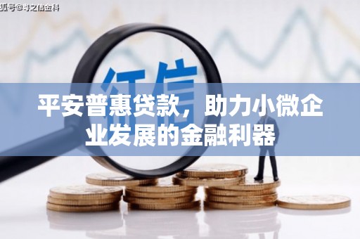 徽州平安普惠贷款，助力小微企业发展的金融利器