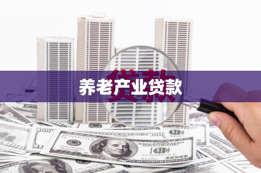 徽州养老产业贷款