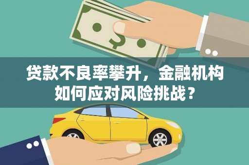 徽州贷款不良率攀升，金融机构如何应对风险挑战？