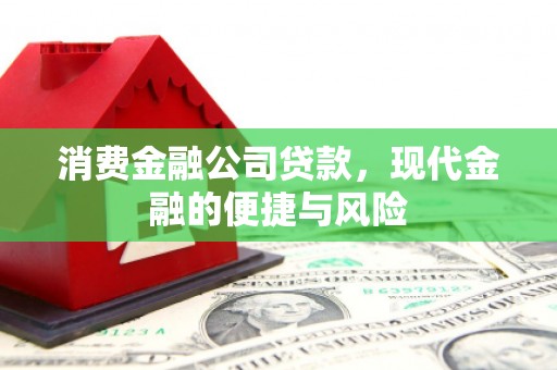 徽州消费金融公司贷款，现代金融的便捷与风险