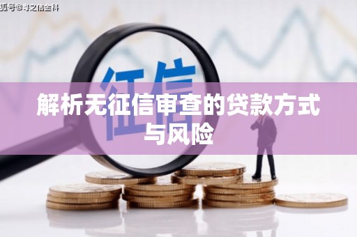 徽州解析无征信审查的贷款方式与风险