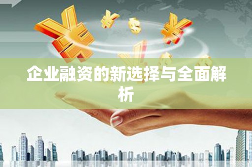 徽州企业融资的新选择与全面解析