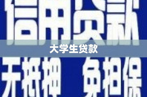 徽州大学生贷款