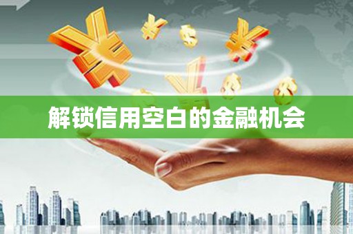 徽州解锁信用空白的金融机会