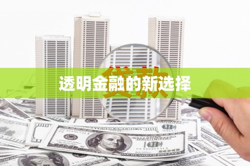 徽州透明金融的新选择