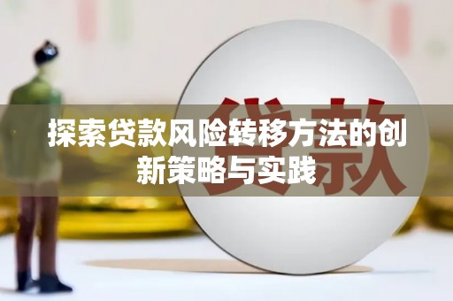 徽州探索贷款风险转移方法的创新策略与实践